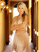Alison Angel takes off her sexy dress