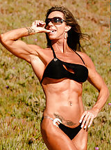 skinny naked, Lynnie Brooks, Shades and Muscles