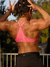 Naked Bikini, Julie Assa Large Muscles